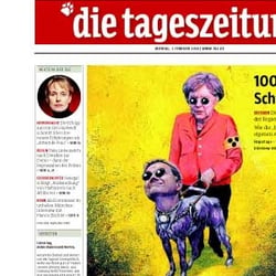 Taz-Titel / 100 Tage Schwarz-Gelb
