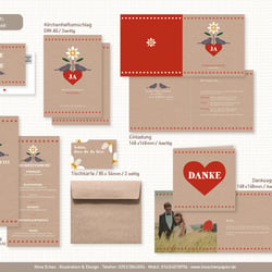 Designkonzept für Hochzeitspapeterie