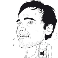 A friend of mine 6 (pencil and ink on carton, adobe illustrator)