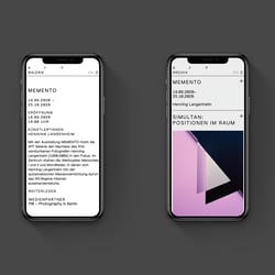 AFF Galerie – Webseite Mobile
