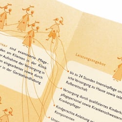 Kira – Intensivpflege für Kinder – Flyer – Illustration