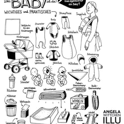 Wimmelbildillustration „Baby“ für #illustratorenfuerfluechtlinge