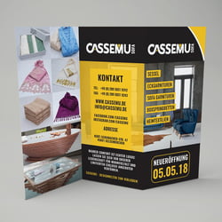 Cassemu Sofa – Eröffnungs-Flyer
