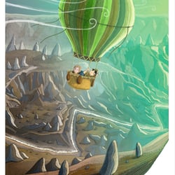 Kinderbuchillustration Anderswo