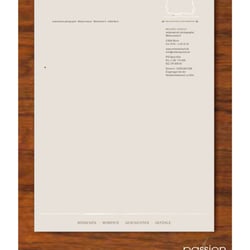 Briefpapier für eine Fotografin