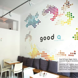 Corporate Design und Wandgestaltung Good Q Frozen Yogurt Berlin