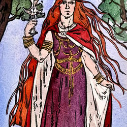 Boudica 24×10 cm  Wasserfarben/Papier