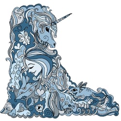 Unicorn blue.