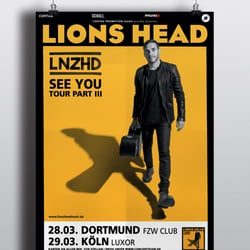 Plakatdesign „Lion’s head“