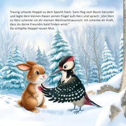 Kinderbuch-Illustration aus „Ich schenke dir meinen Weihnachtswunsch“