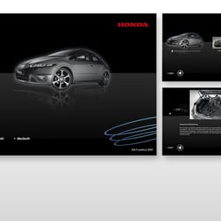 Touchpanel für Honda-Produkte auf der IAA 2007, Beispiel für Informationsarchitektur und Design