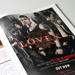 Anzeigengestaltung „Lovex“ (Drakkar)
