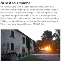 Text und Fotos für den Blog über das mallorquinische Weingut Oliver Moragues