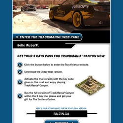TrackMania Crosspromo