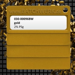 Masterbatch: CGI-Farbnachstellung Effektgold