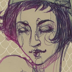 portrait of a flapper girl