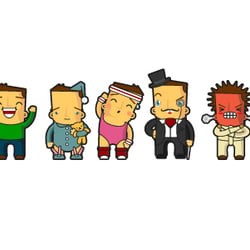 Takeaway Tom: The Mood Food character designs