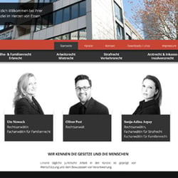 Webdesign Anwaltskanzlei Nowack