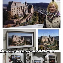 Luftbild Marburger Schloss