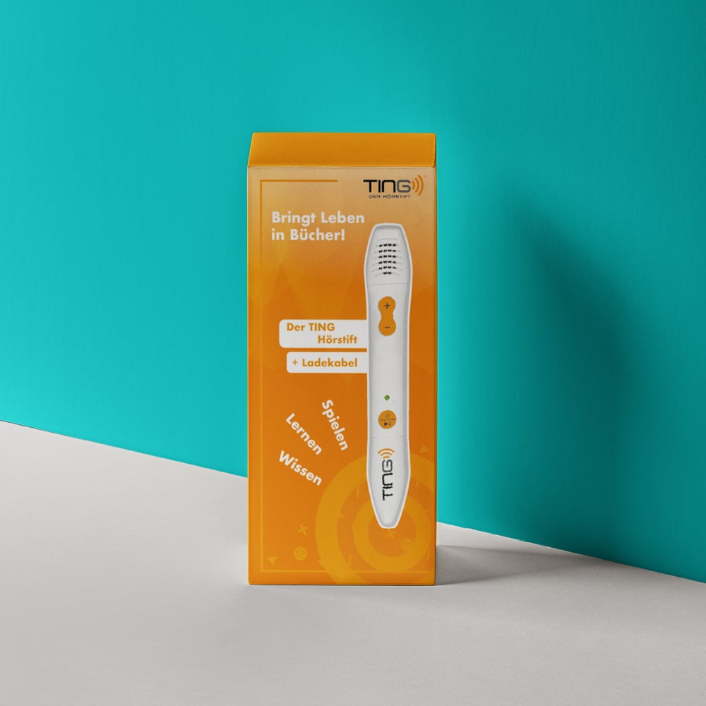 Verpackung für audiodigitalen Tingstift