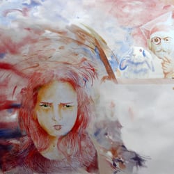 Alice im Wunderland, Buchillustration zum Kapitel “ Die Teeparty“