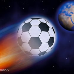Fussball-Komet