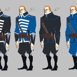 Nacre: Jeroen de Rijk guard uniform ideations