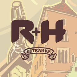 Entwicklung eines Logos R+H, Illustration, Visitenkarte, Autoaufklebers.
