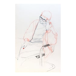 Portrait einer Freundin, Farbstift