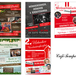 Plakatgestaltung Café Temper