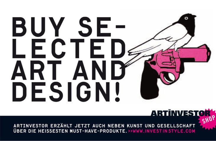 Eigenanzeige für den Artinvestor Shop