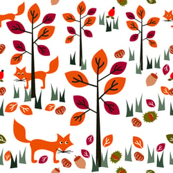 herbstwald und füchse III