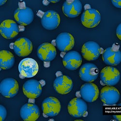 3D Illustration Earthbulb
