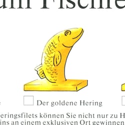 Eine von mehreren Preisausschreibenkarten, Detail