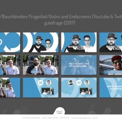 Intro/Bauchbinden/Fragetitel/0utro und Endscreens (Youtube & Twitter) gutefrage (2017)