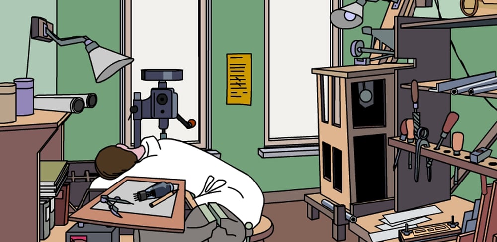 Illustration: In der Werkstatt