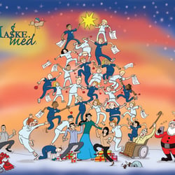 Weihnachtskarte 2016 für die Firma Maskemed, Berlin