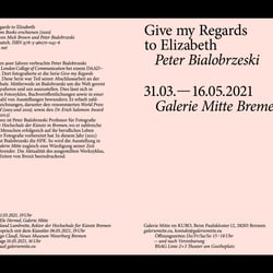 Galerie Mitte Bremen Ausstellungsankündigung