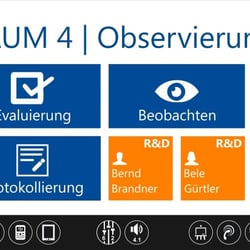 Raumbeschilderung Metro-Style: Observationsraum