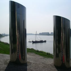 Der Rhein bei Monheim (Originalfoto)