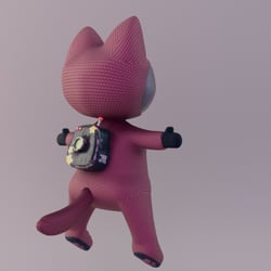 Cat Astronaut Back