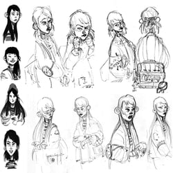 Visual development, character exploration