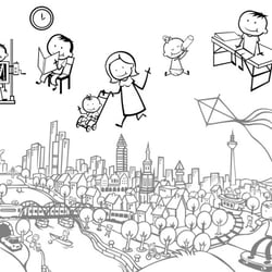 Illustrationen Für Kinderartzpraxis, Frankfurt