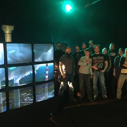 Teamfoto mit der Antilopengang