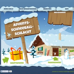 Gestaltung und Illustration des Facebookgames „Schneeballschlacht“ für Mobilcom-Debitel