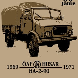 T-Shirt  50 JAHRE Ö.A.F.-Husar.   Kunde: Wueste Touren