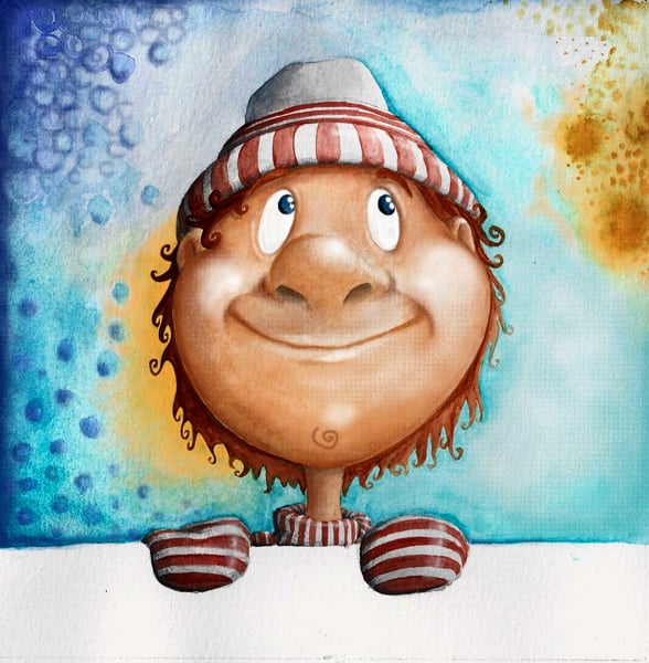 „INA“ Kinderbuchillustration/ Aquarell