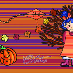 Illustrationen für eine Kindermodenfirma, Wandgestaltung für den Herbst