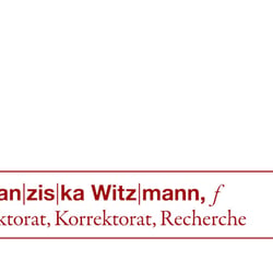 Franziska Witzmann Lektorat