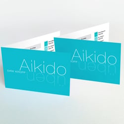 Aikido üben – Dirk Kropp | Corporate Design | Übungsplan+Visitenkarte